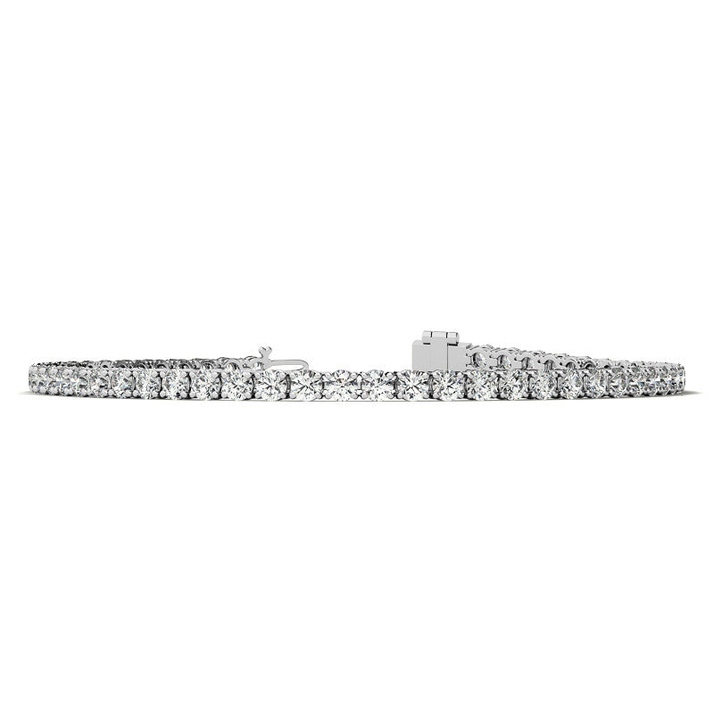 14K Gold 4.00 CTW Lab Diamond (G/VS) Tennis Bracelet | AGI Certified |